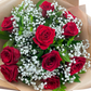 Elegant Columbia Roses Collection- RED - 12 STEMS