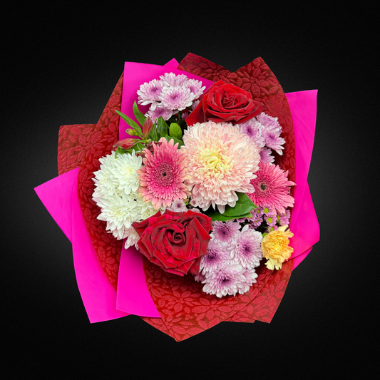 The 'Mum's Embrace' Bouquet - Mother's Day Bright Florals