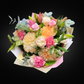 The Mother's Love Bouquet: Pastel Chrysanthemums, Roses & Carnations