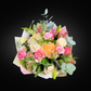The Mother's Love Bouquet: Pastel Chrysanthemums, Roses & Carnations