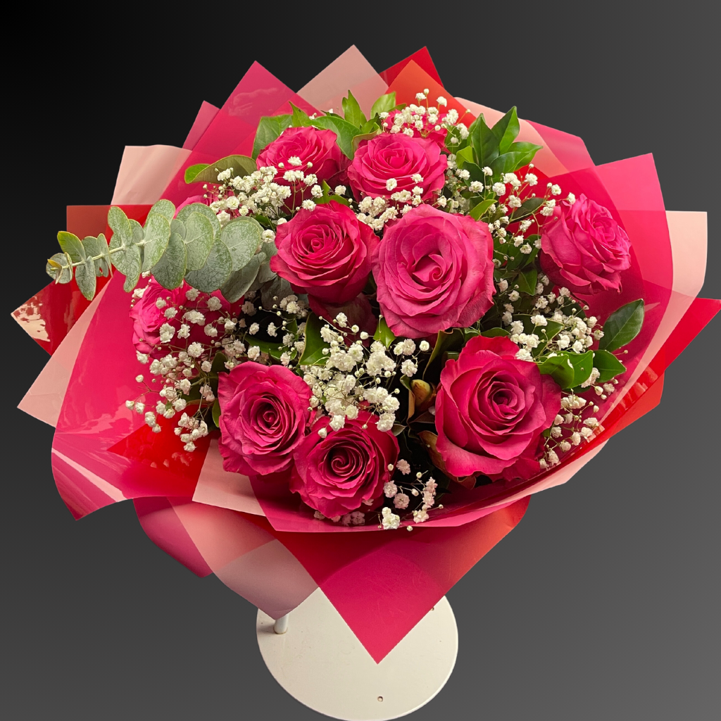 Columbia Red Roses Elegant Columbia Roses Collection- Cerise - 10 STEMS – Flower Shed
