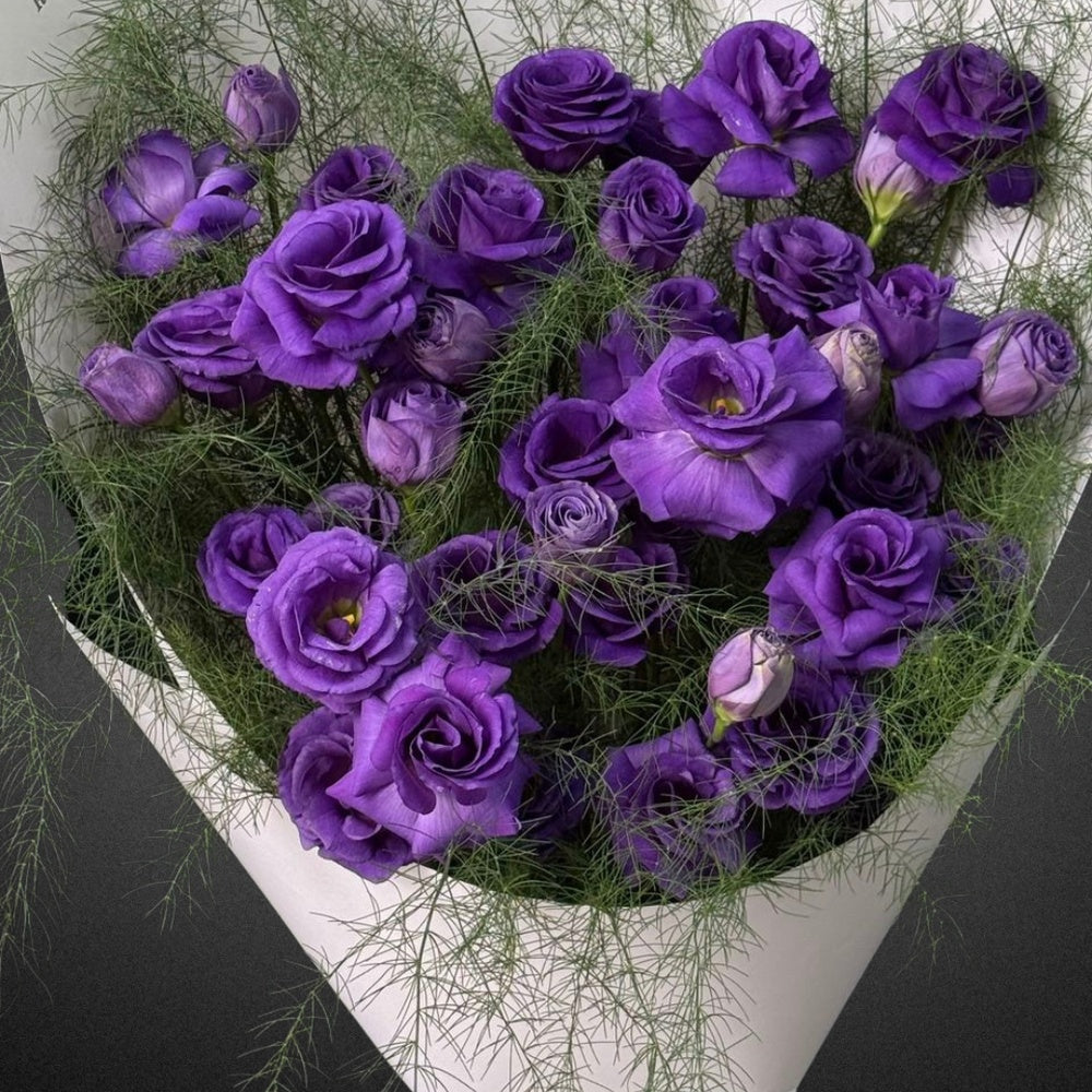 Lisianthus - Lilac & Purple - Vase Included | FLOWER SHED Brisbane