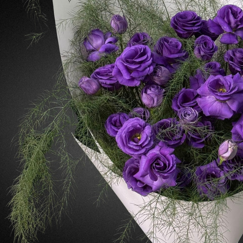 Lisianthus - Lilac & Purple - Vase Included | FLOWER SHED Brisbane