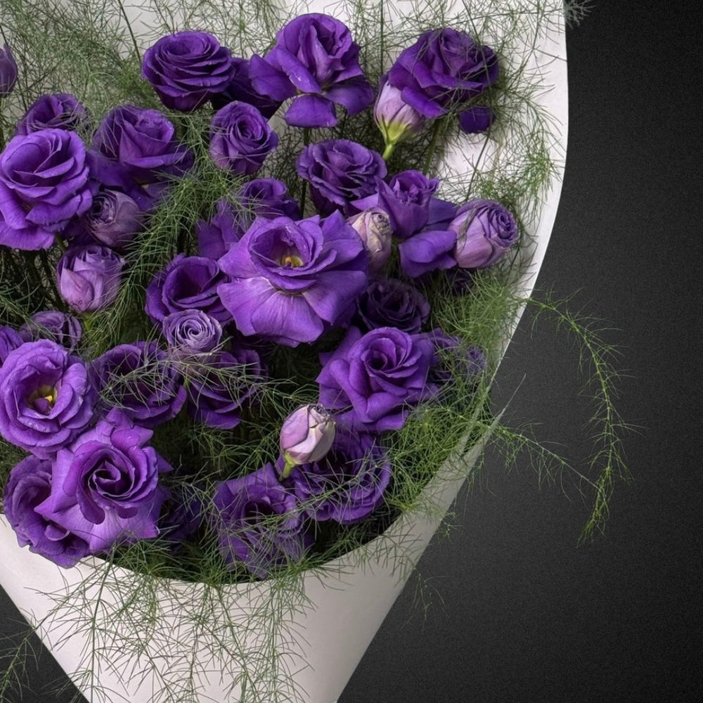Lisianthus - Lilac & Purple - Vase Included | FLOWER SHED Brisbane