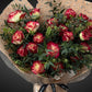 Premium Burgundy & Deep Wine Roses - Vase Included | FLOWER SHED Brisbane
