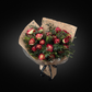 Premium Burgundy & Deep Wine Roses - Vase Included | FLOWER SHED Brisbane