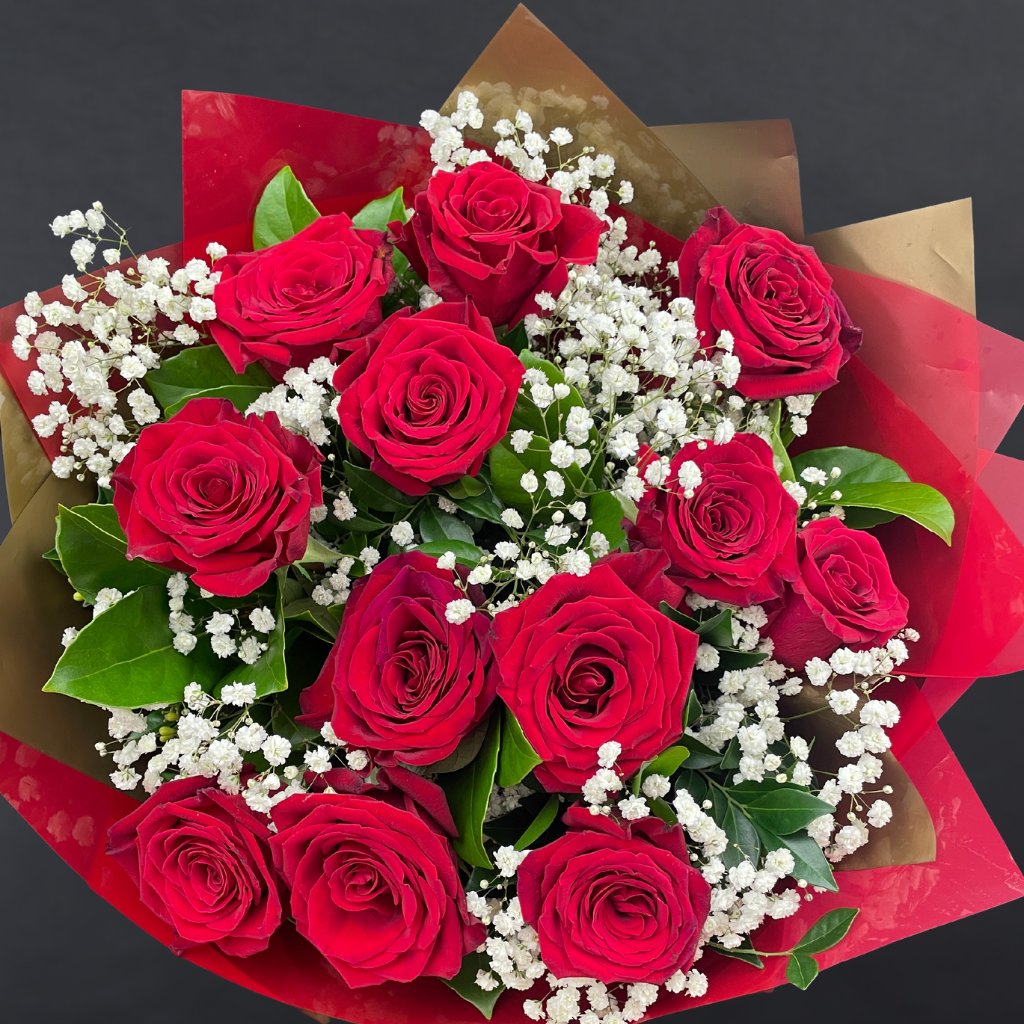 Columbia Red Roses Elegant Columbia Roses Collection- RED - 12 STEMS – Flower Shed