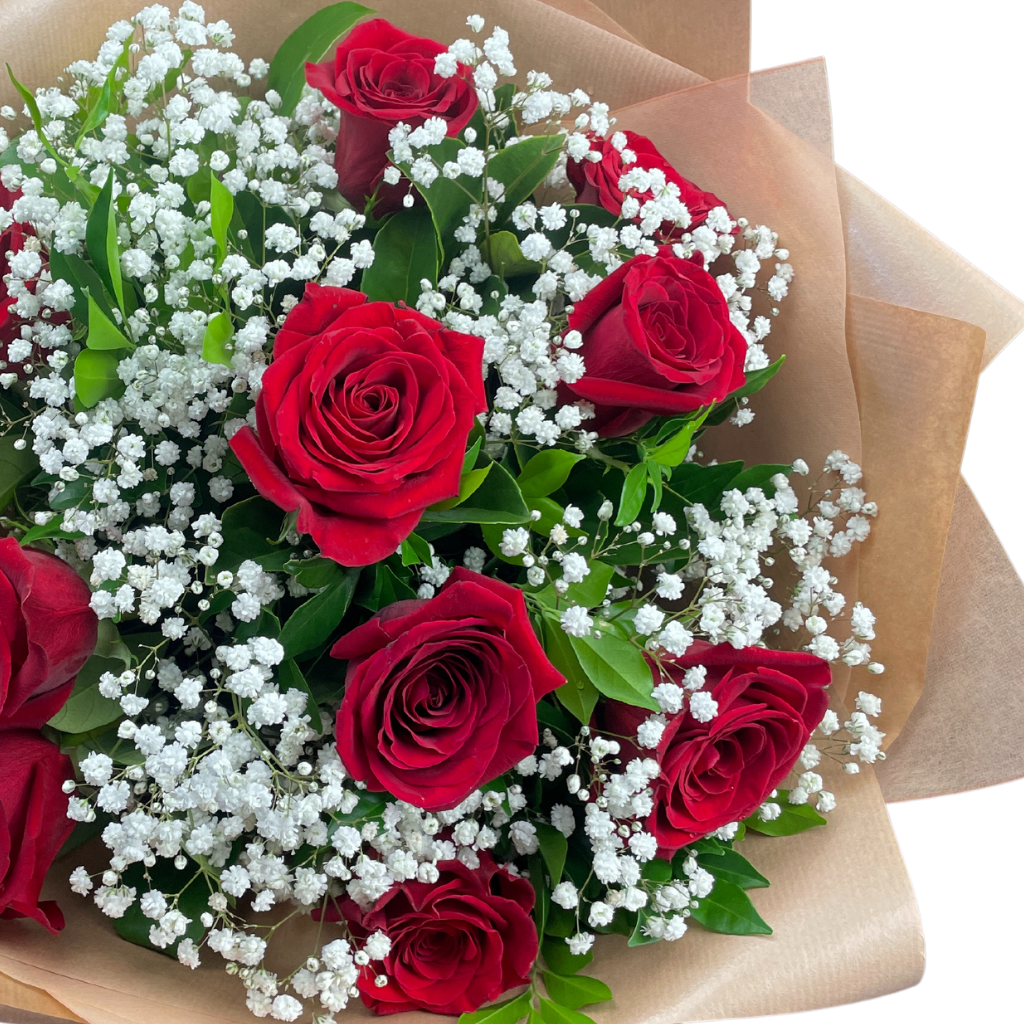 39 Roses Valentine's Roses Delivery in Brisbane Fresh Blooms & Free Message Card ...