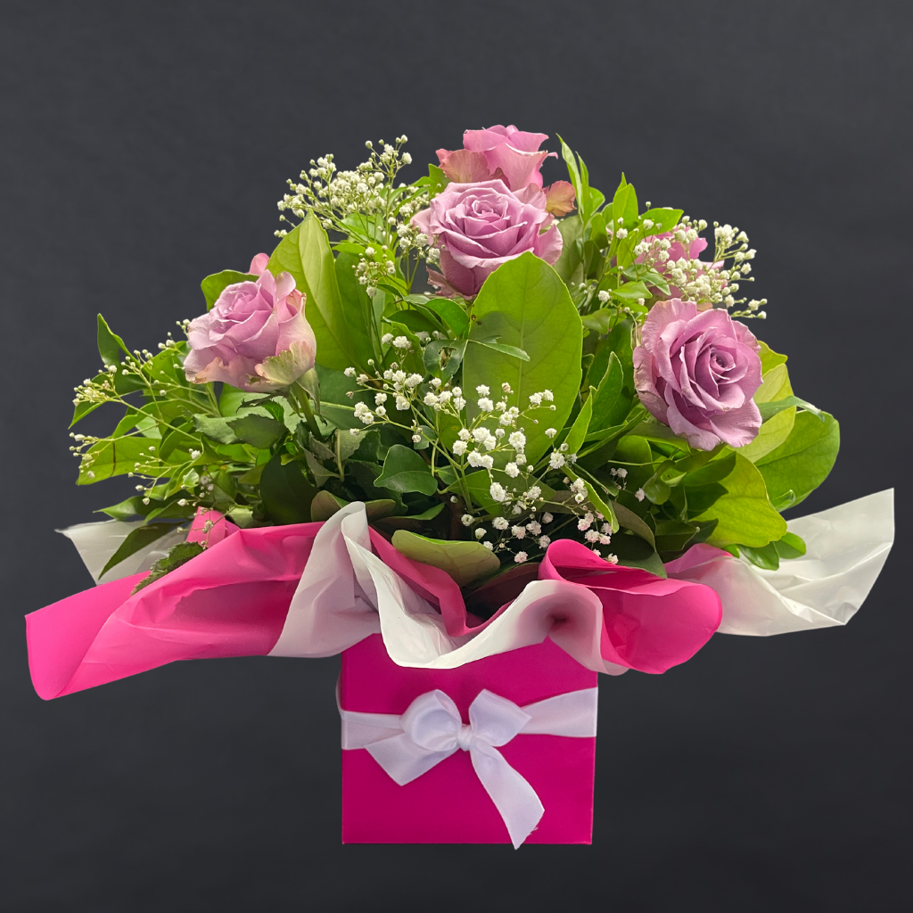 Elegant Roses Arrangement Collection- Purple - 10 STEMS