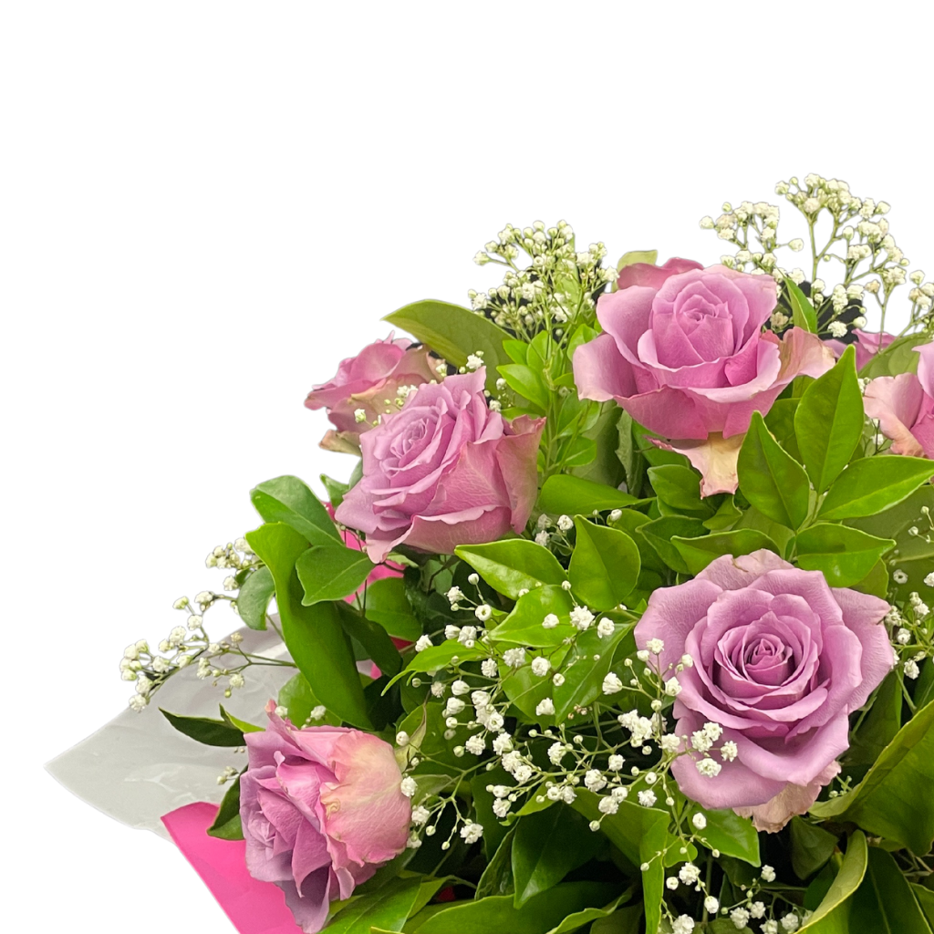 Elegant Roses Arrangement Collection- Purple - 10 STEMS