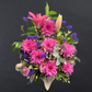 Dahlia Delight Arrangement - Hot Pink